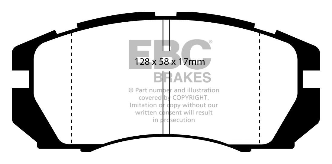 EBC Brakes SUBARU Legacy 2.5 (BD9) 96-99 Remblokken voorzijde gr