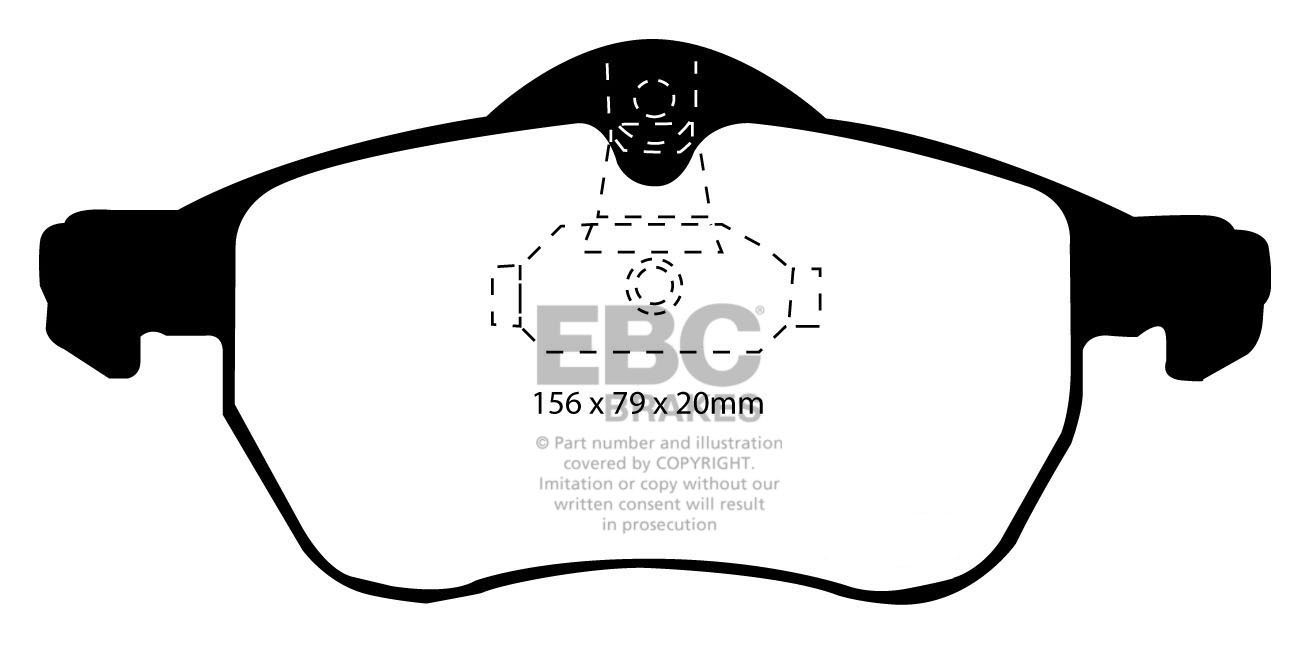 EBC Brakes VAUXHALL (OPEL) Astra Coupe 2.2 2000-2005 Remblokken
