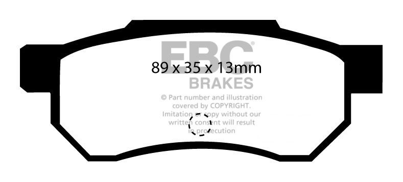 EBC Brakes HONDA Integra (Not UK) 1.8 R (DC2) 95-98 Remblokken a
