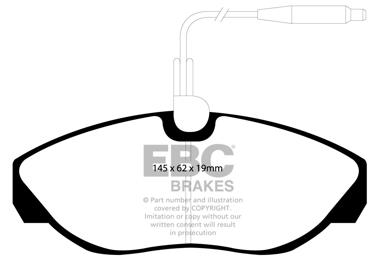 EBC Brakes PEUGEOT BEDRIJFSWAGEN Boxer 2.4 D 94-99 Remblokken vo