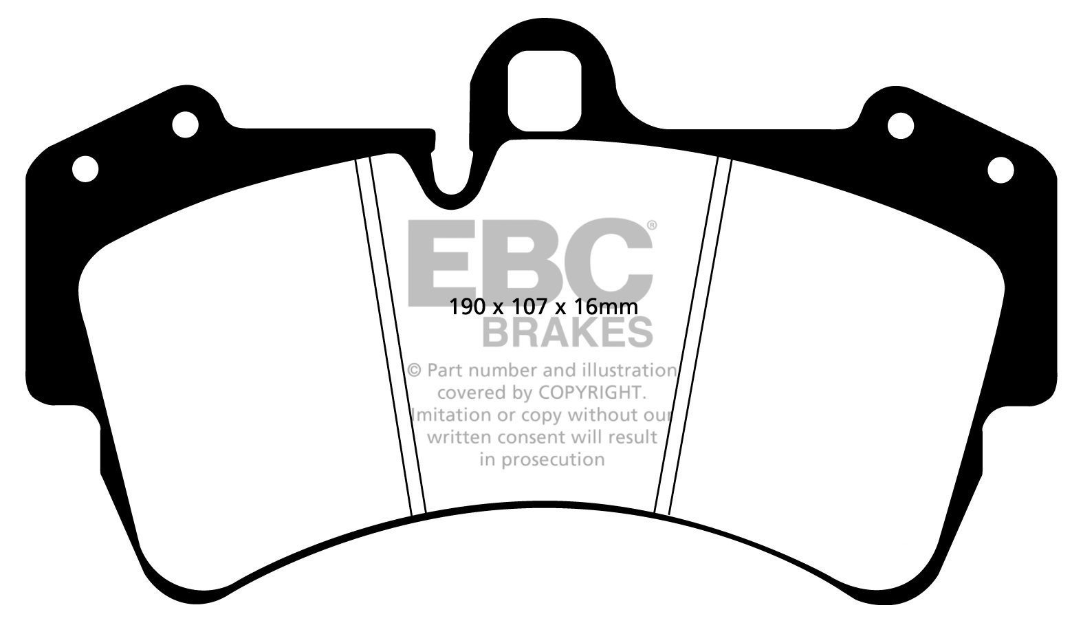 EBC Brakes AUDI Q7  4.2 TD 2007-.. Remblokken voorzijde yellowst