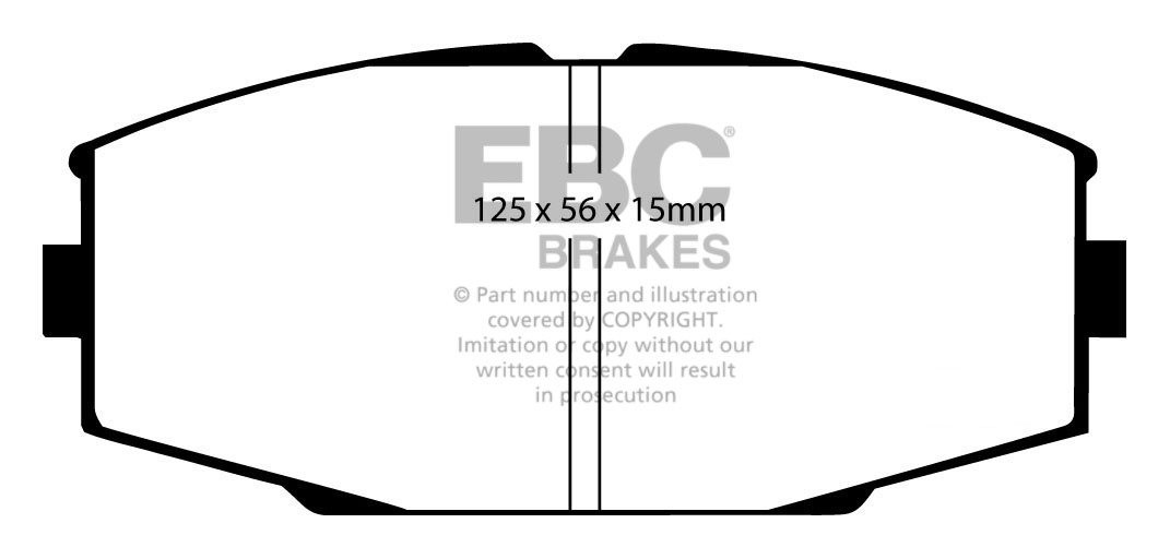 EBC Brakes TOYOTA Supra 3.0 Turbo 89-93 Remblokken voorzijde red