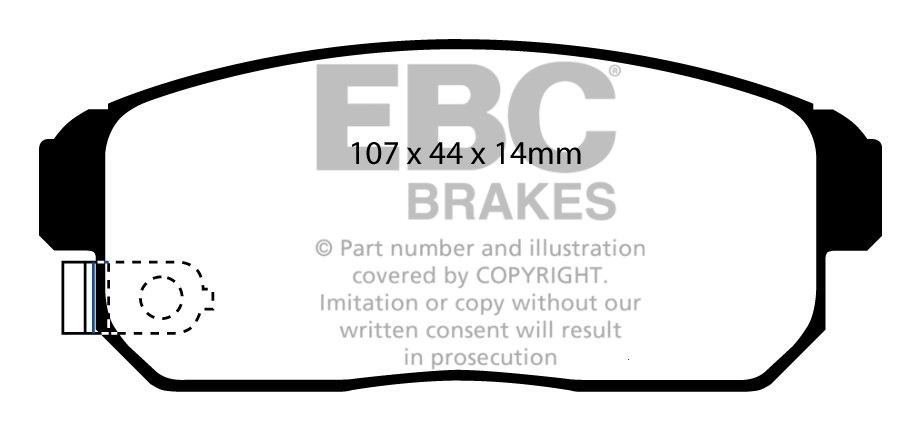 EBC Brakes Mazda RX8 1.3 (Rotary) 2003-.. Remblokken achterzijde