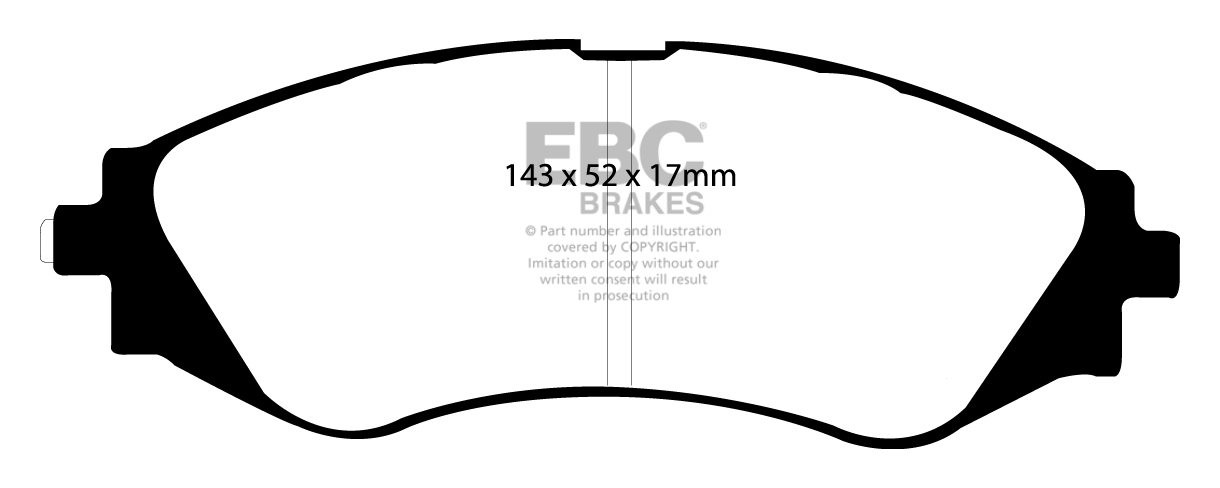 EBC Brakes CHEVROLET Evanda 2.0 2005-2006 Remblokken voorzijde