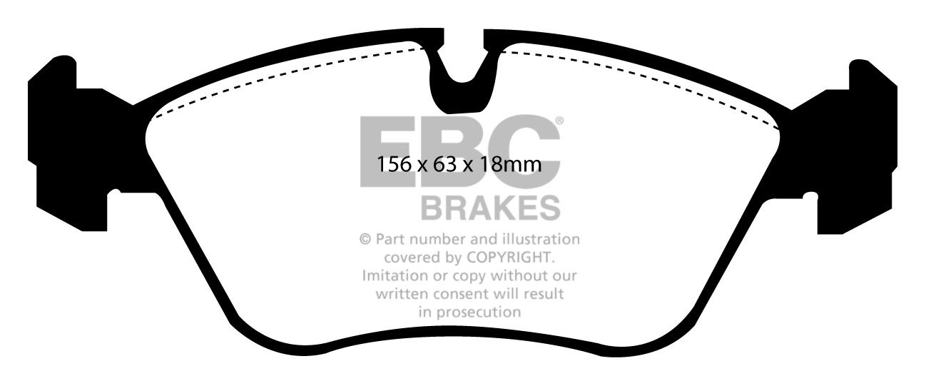 EBC Brakes VOLVO C70 2.4 99-2000 Remblokken voorzijde