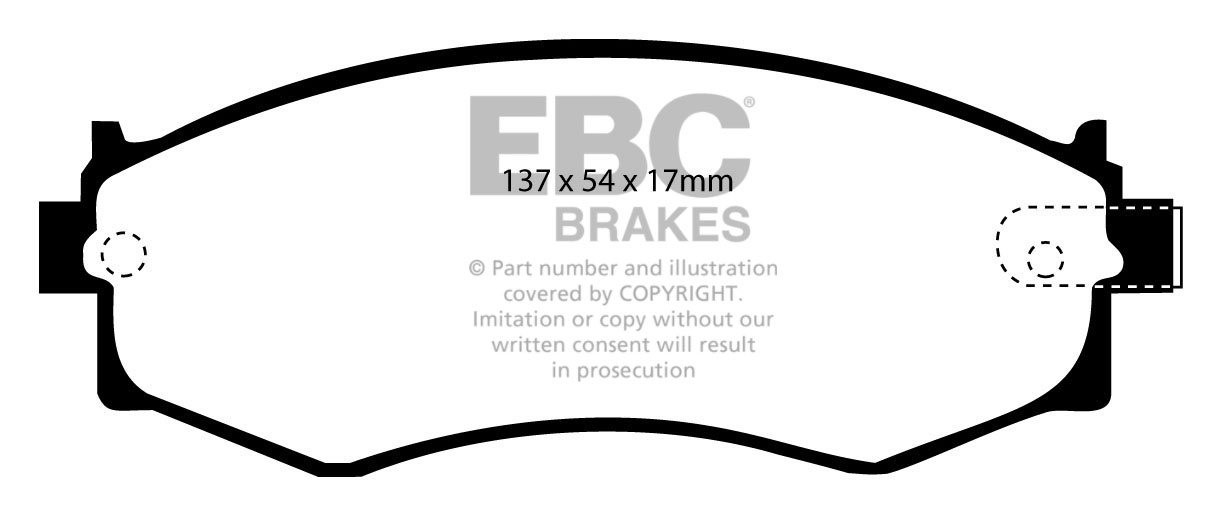 EBC Brakes NISSAN Silvia (S14) 2.0 96-99 Remblokken voorzijde